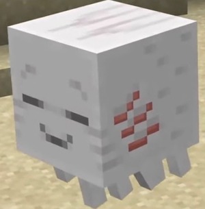 happy baby ghast from minecraft